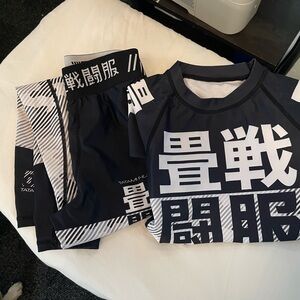 Tatami Grappling Spats and Rash Guard BJJ Brazilian Jiu Jitsu
